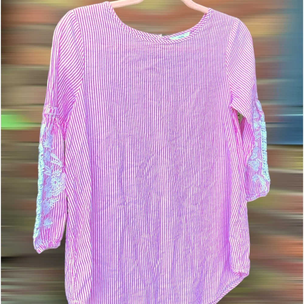 Crown & Ivy Striped Blouse